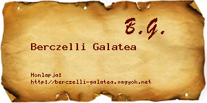 Berczelli Galatea névjegykártya